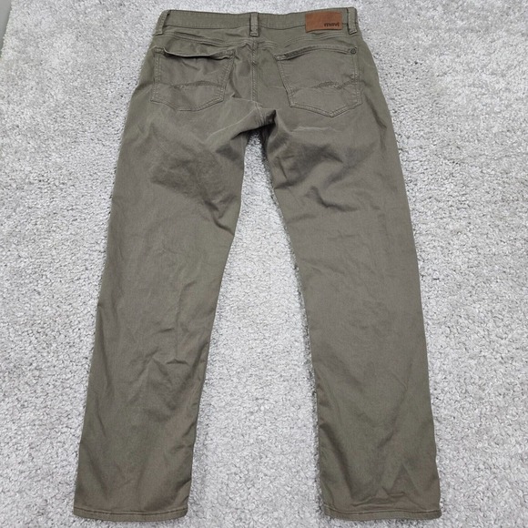 Mavi Jeans Mens 35x30 Green Zach Straight Leg Stretch Midrise Preppy - Picture 7 of 12